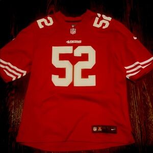 NWOT SIZE L Nike Red 49ers Jersey WILLIS